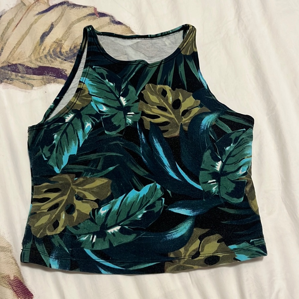 Green American apparel top